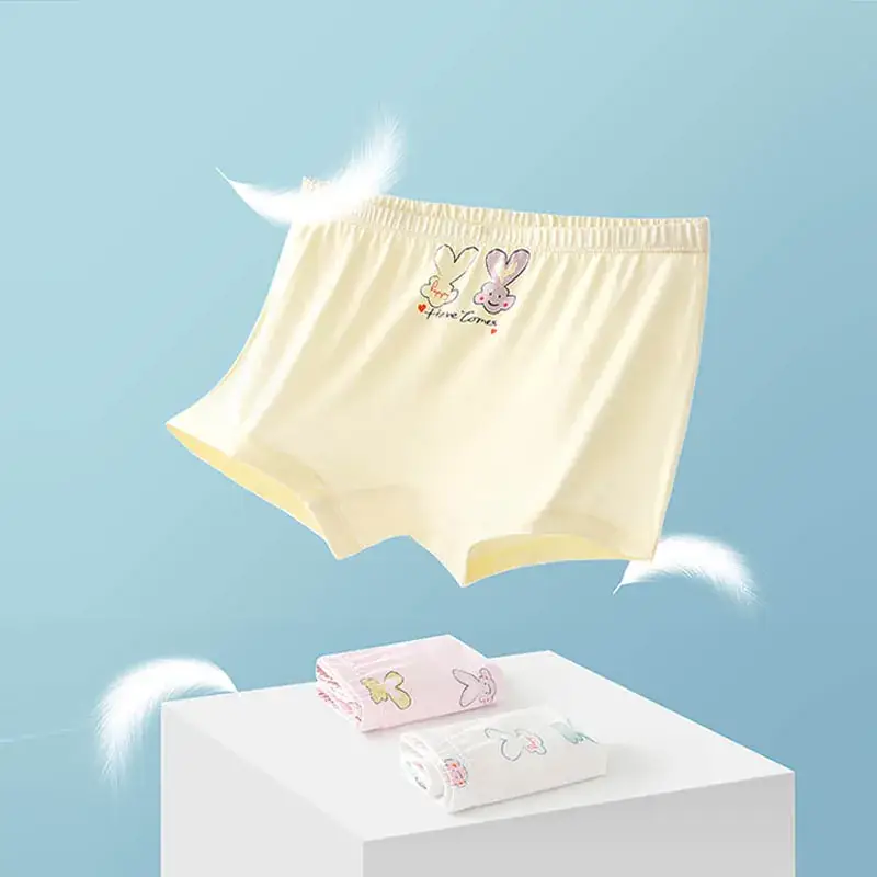 2-Pack Boneless Cotton Girls Boxers Medium Large - Image 8
