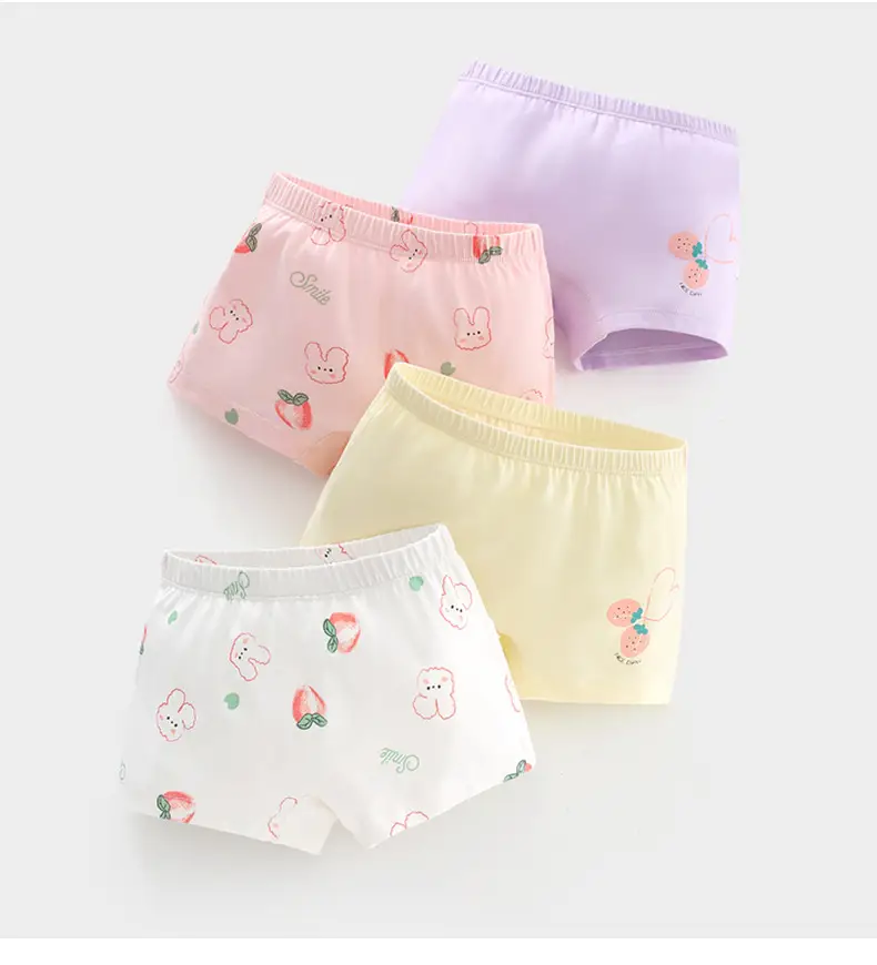 2-Pack Boneless Cotton Girls Boxers Medium Large — feature 13