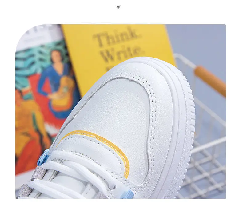 Casual Versatile Thick-Soled Sneakers Sports Color Matching Niche White Shoes 2023 Summer New Popular Non-Slip Casual Shoes for Women — feature 5