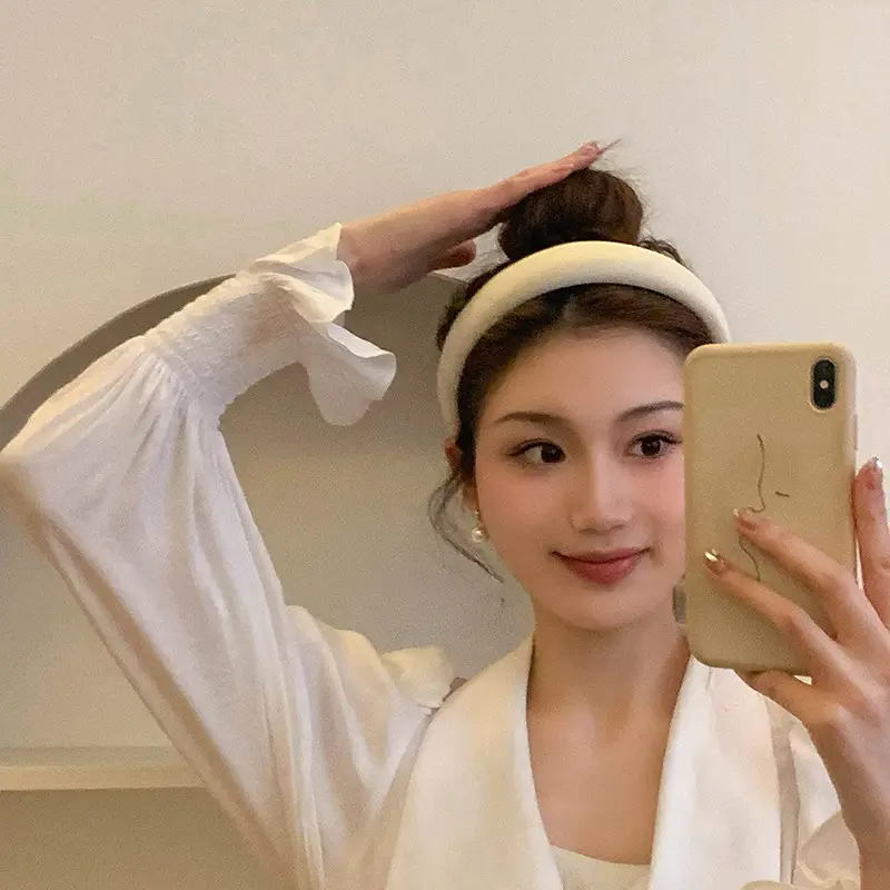 Women Satin Headband Red Korean Style Hair Accessory — feature 8