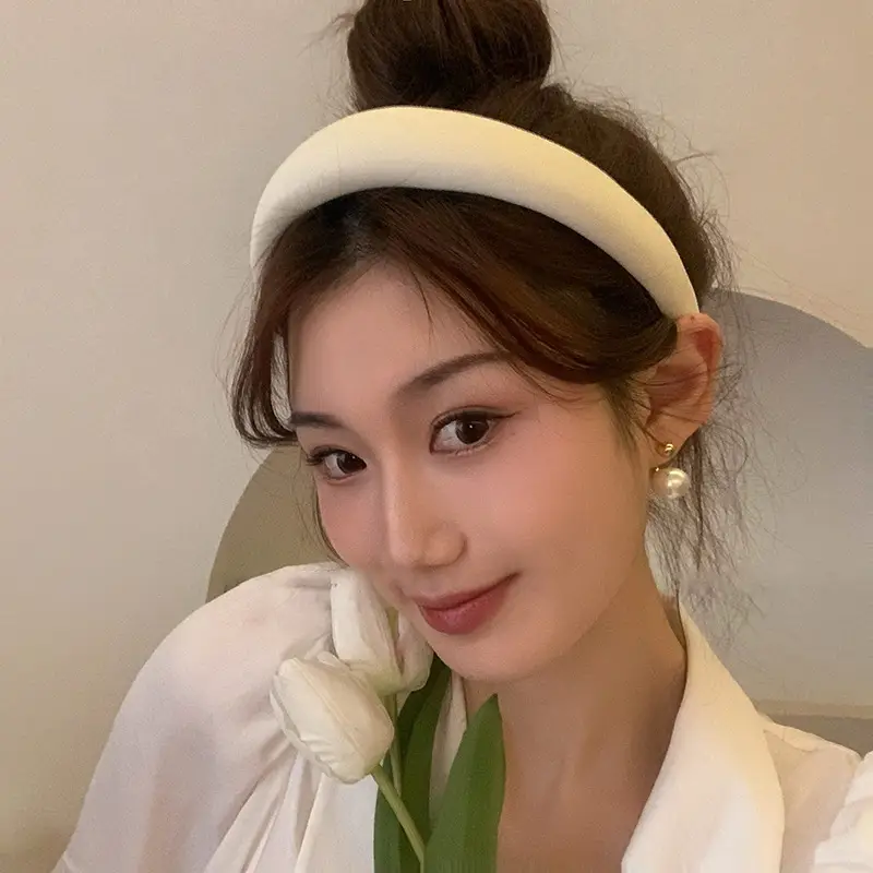 Women Satin Headband Red Korean Style Hair Accessory — feature 9