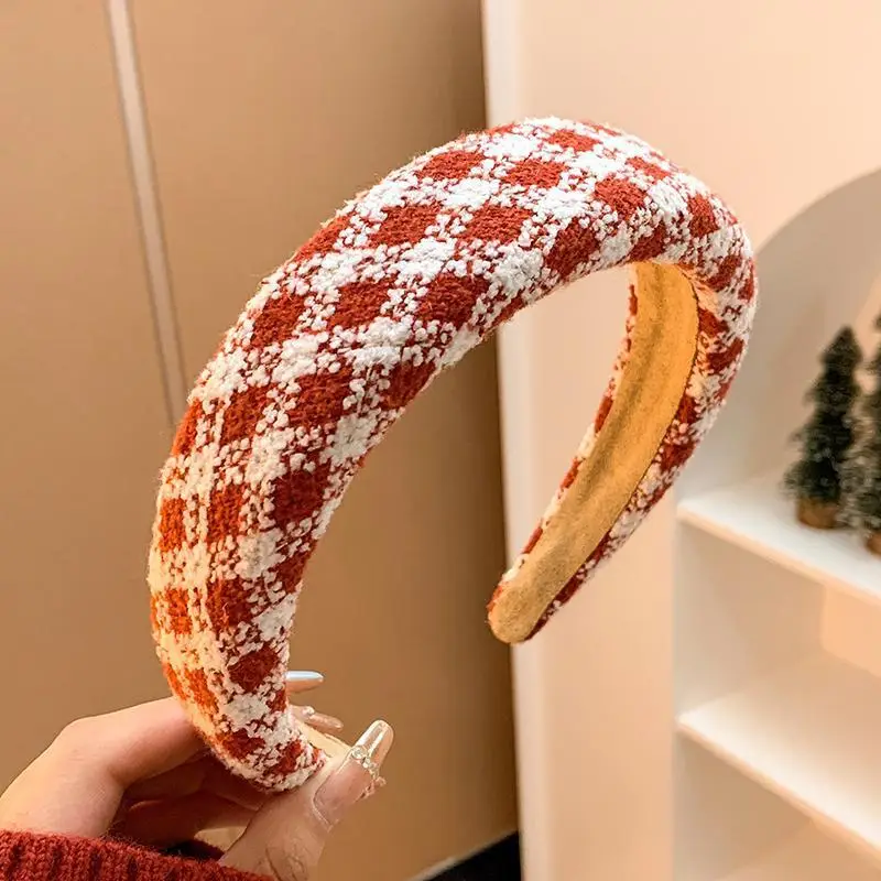 Women Satin Headband Red Korean Style Hair Accessory - Image 15
