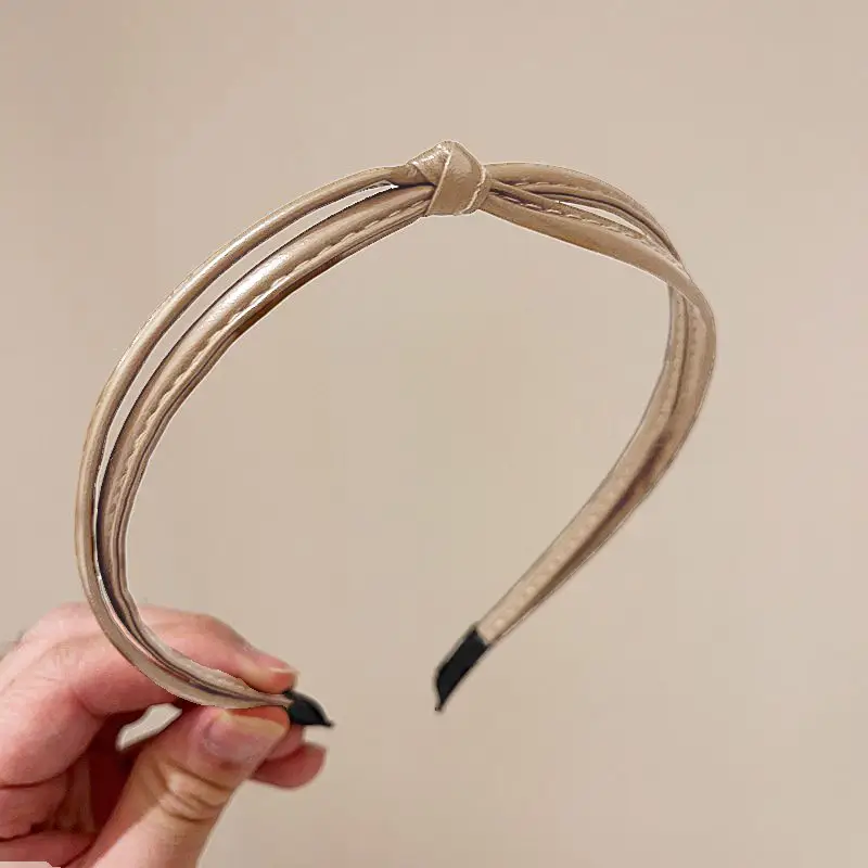 Women Satin Headband Red Korean Style Hair Accessory - Image 33