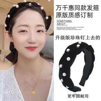 Women Satin Headband Red Korean Style Hair Accessory - Image 40