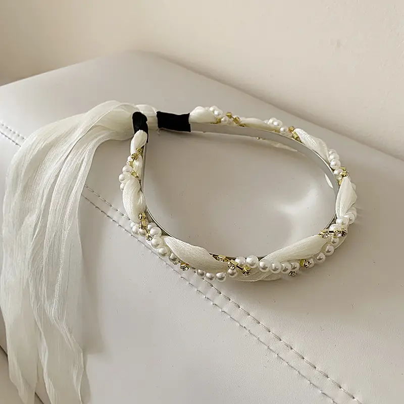 Women Satin Headband Red Korean Style Hair Accessory - Image 41