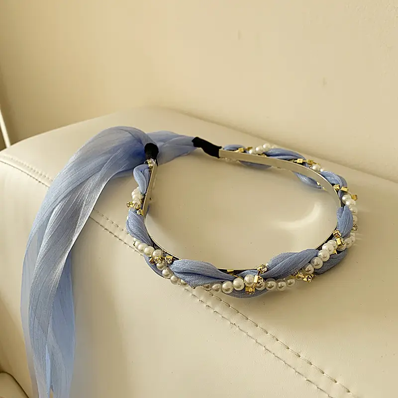 Women Satin Headband Red Korean Style Hair Accessory - Image 43