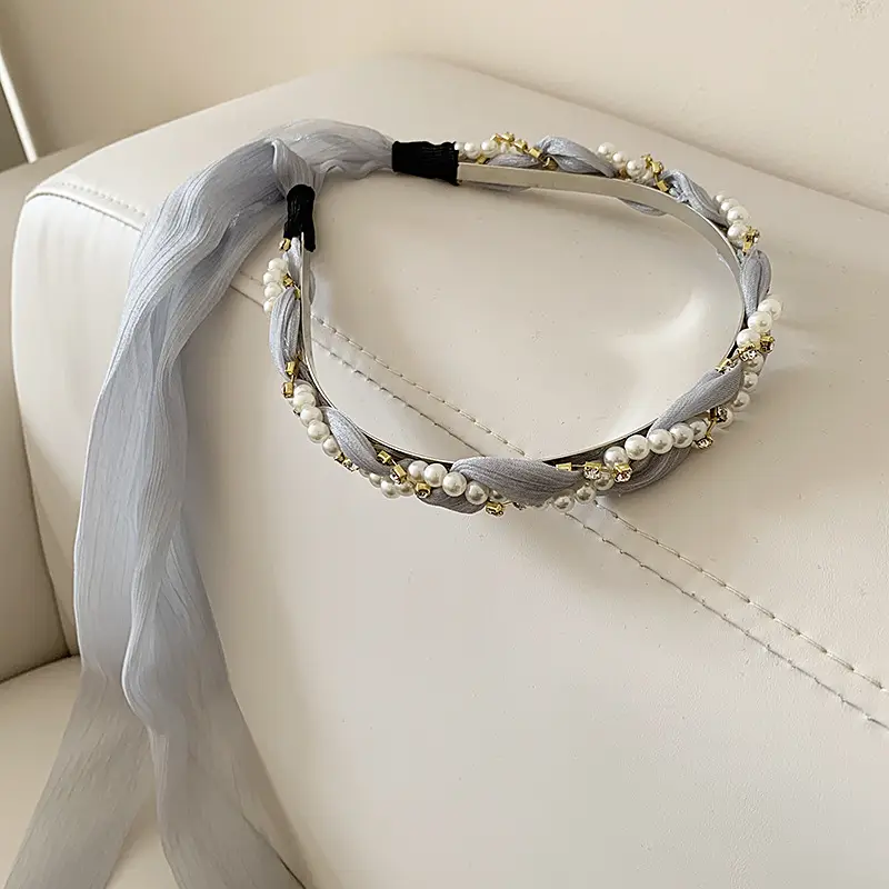 Women Satin Headband Red Korean Style Hair Accessory - Image 44