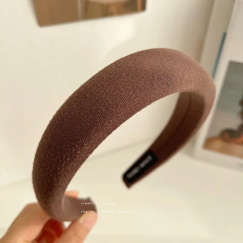 Women Satin Headband Red Korean Style Hair Accessory - Image 9