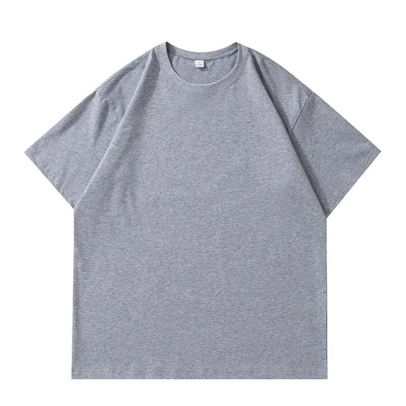 Men Black Cotton T-Shirt Summer Loose Fit - Image 2