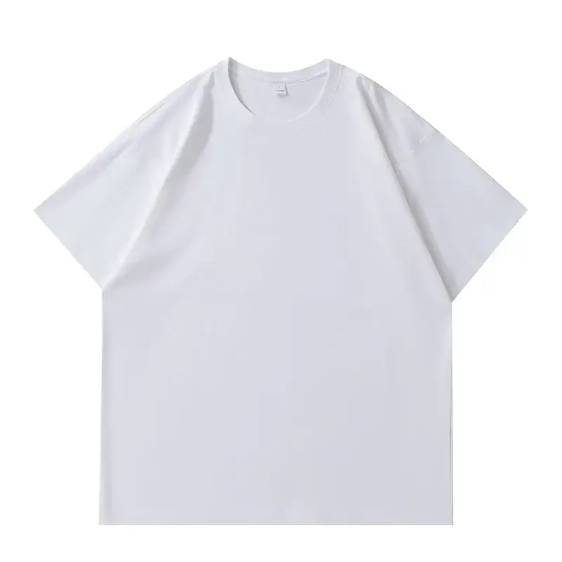 Men Black Cotton T-Shirt Summer Loose Fit - Image 3