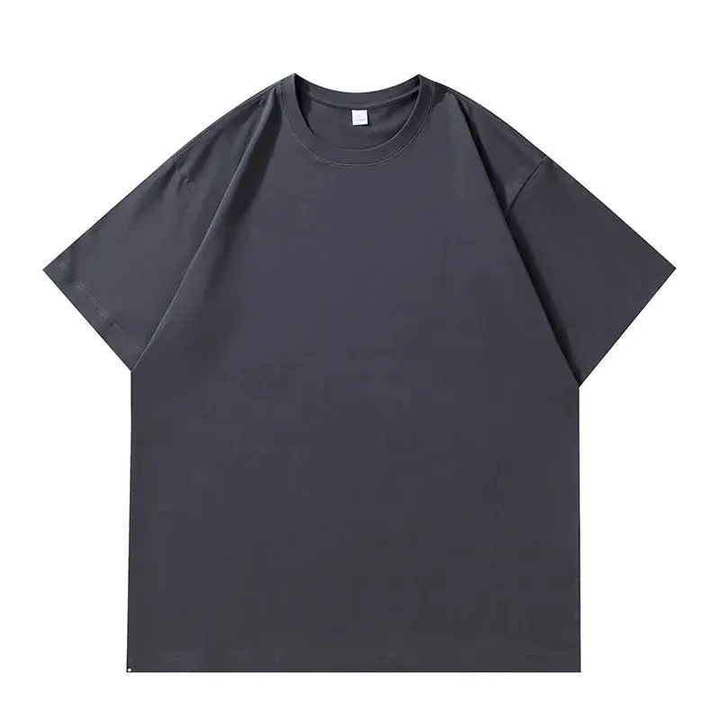 Men Black Cotton T-Shirt Summer Loose Fit - Image 7