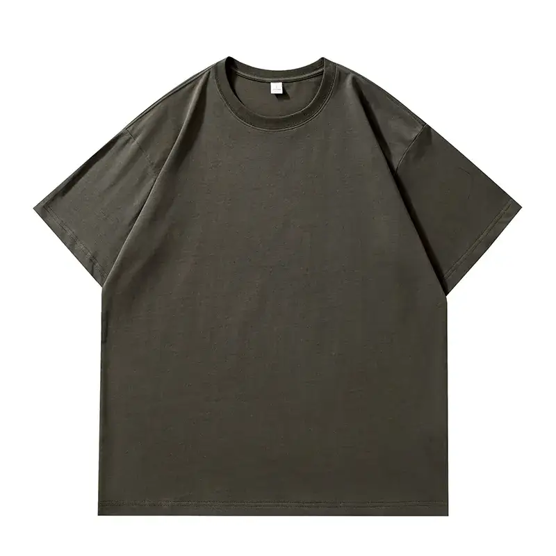 Men Black Cotton T-Shirt Summer Loose Fit - Image 8