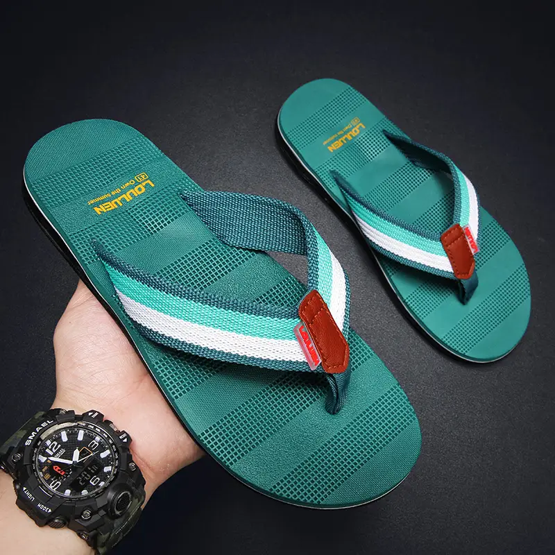Men's 2023 Green Cross-border Flip-Flops