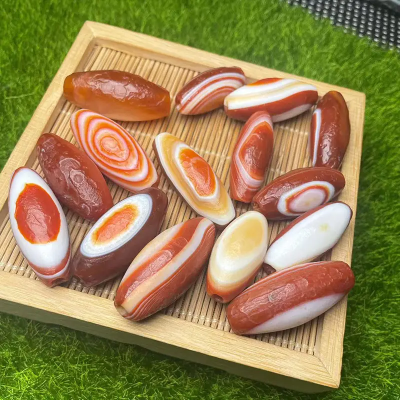 30mm Antique Red Meat Eye Beads Factory Wholesale - Image 2