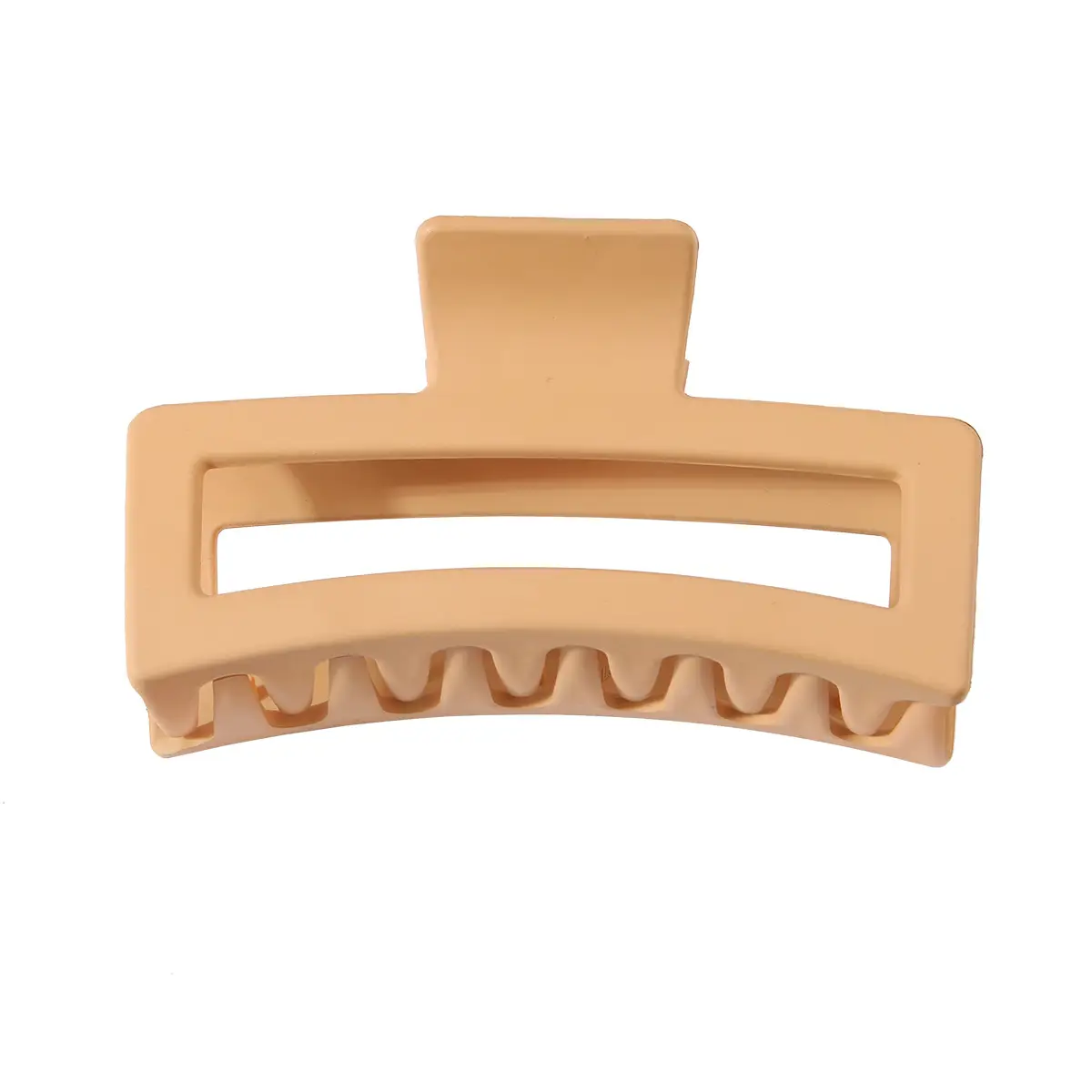 Oversized Geometric Claw Hair Claw Clip Orange 13cm - Image 2