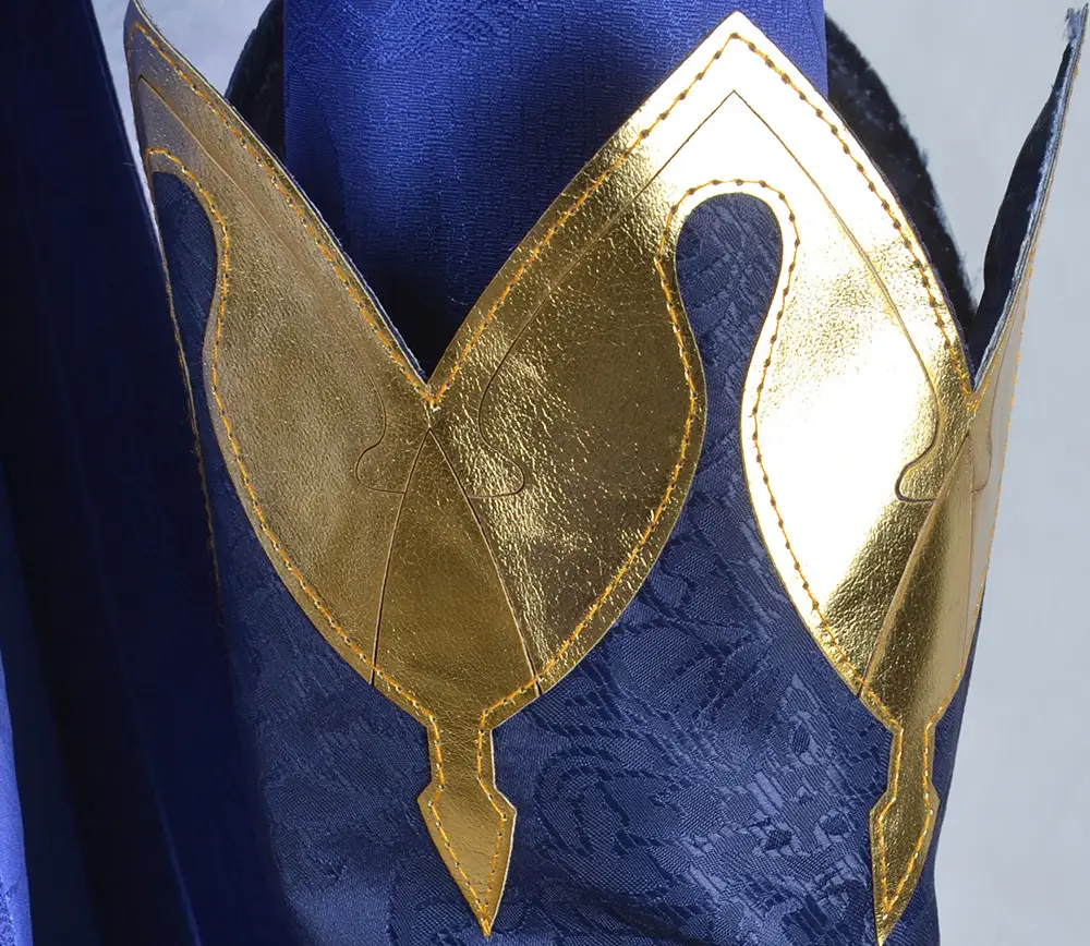 Two-Dimensional Animation Fukalos Cosplay Costume Women Blue Gold — feature 12