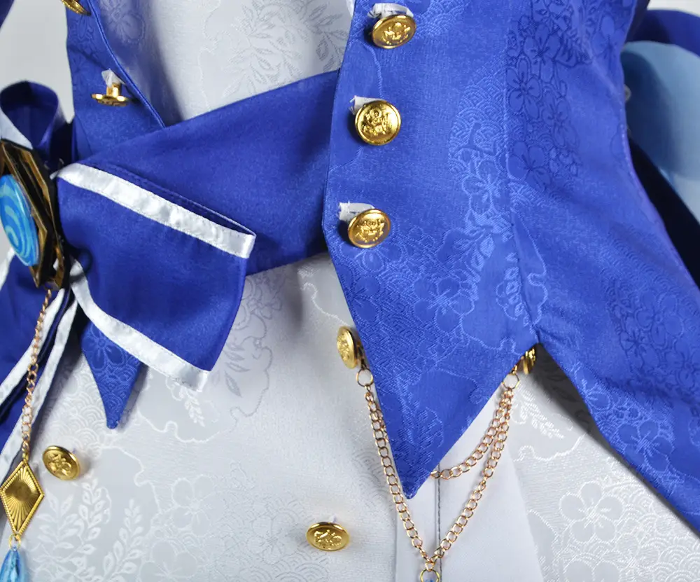 Two-Dimensional Animation Fukalos Cosplay Costume Women Blue Gold — feature 13