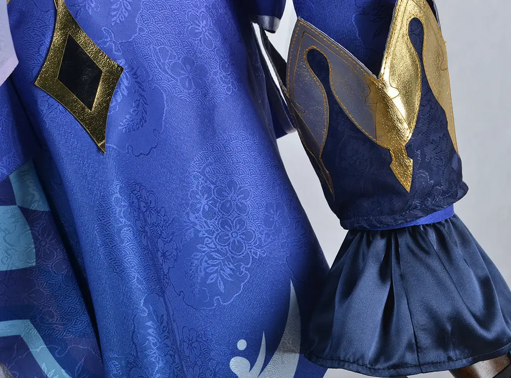 Two-Dimensional Animation Fukalos Cosplay Costume Women Blue Gold — feature 17