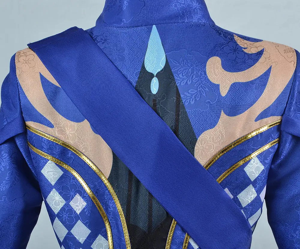 Two-Dimensional Animation Fukalos Cosplay Costume Women Blue Gold — feature 18