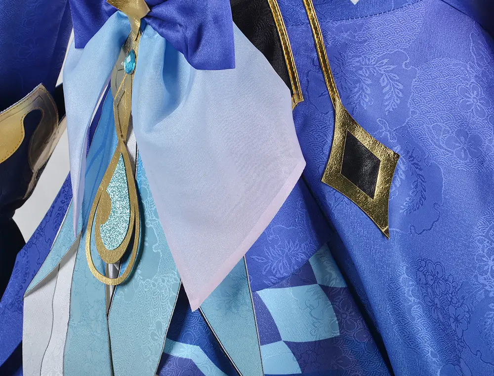 Two-Dimensional Animation Fukalos Cosplay Costume Women Blue Gold — feature 19