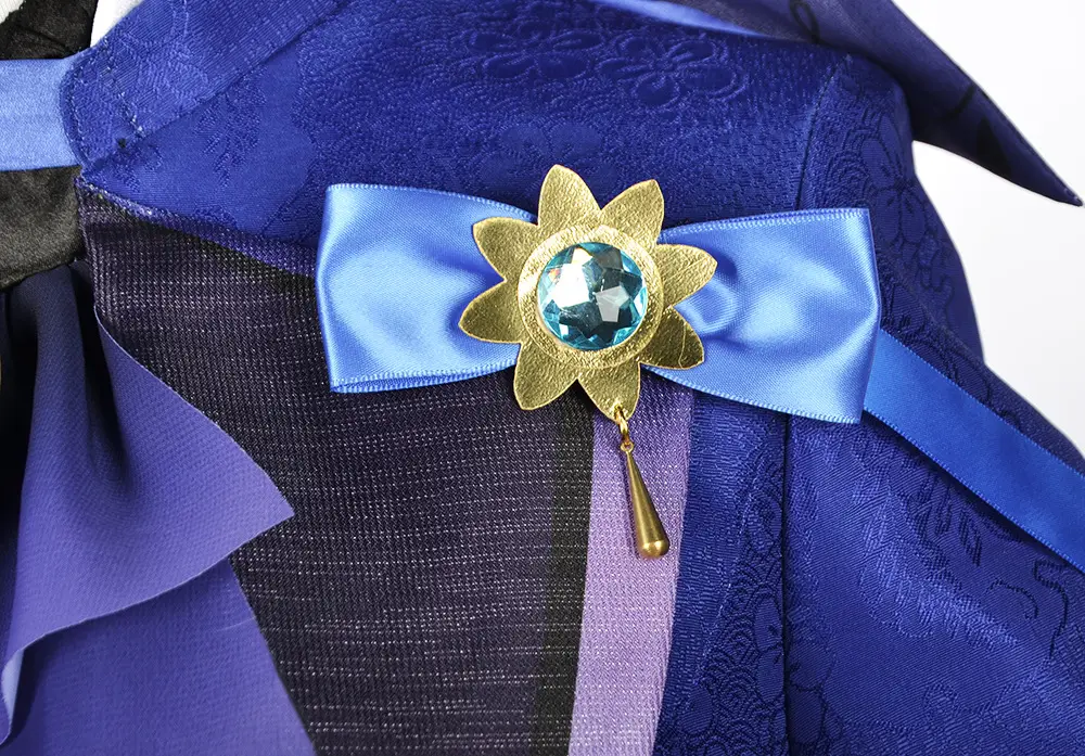 Two-Dimensional Animation Fukalos Cosplay Costume Women Blue Gold — feature 26