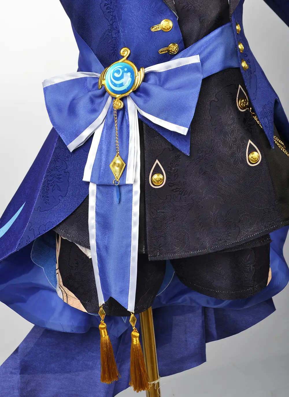 Two-Dimensional Animation Fukalos Cosplay Costume Women Blue Gold — feature 28
