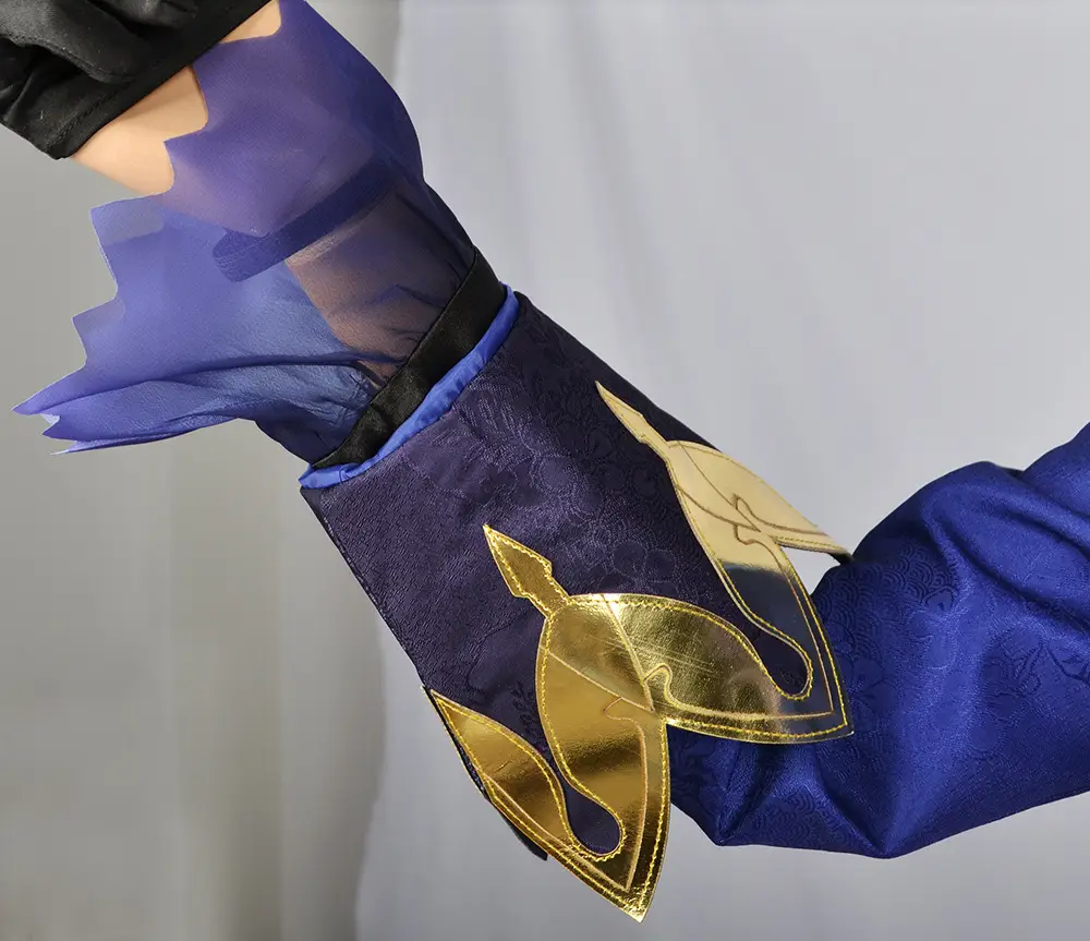 Two-Dimensional Animation Fukalos Cosplay Costume Women Blue Gold — feature 29