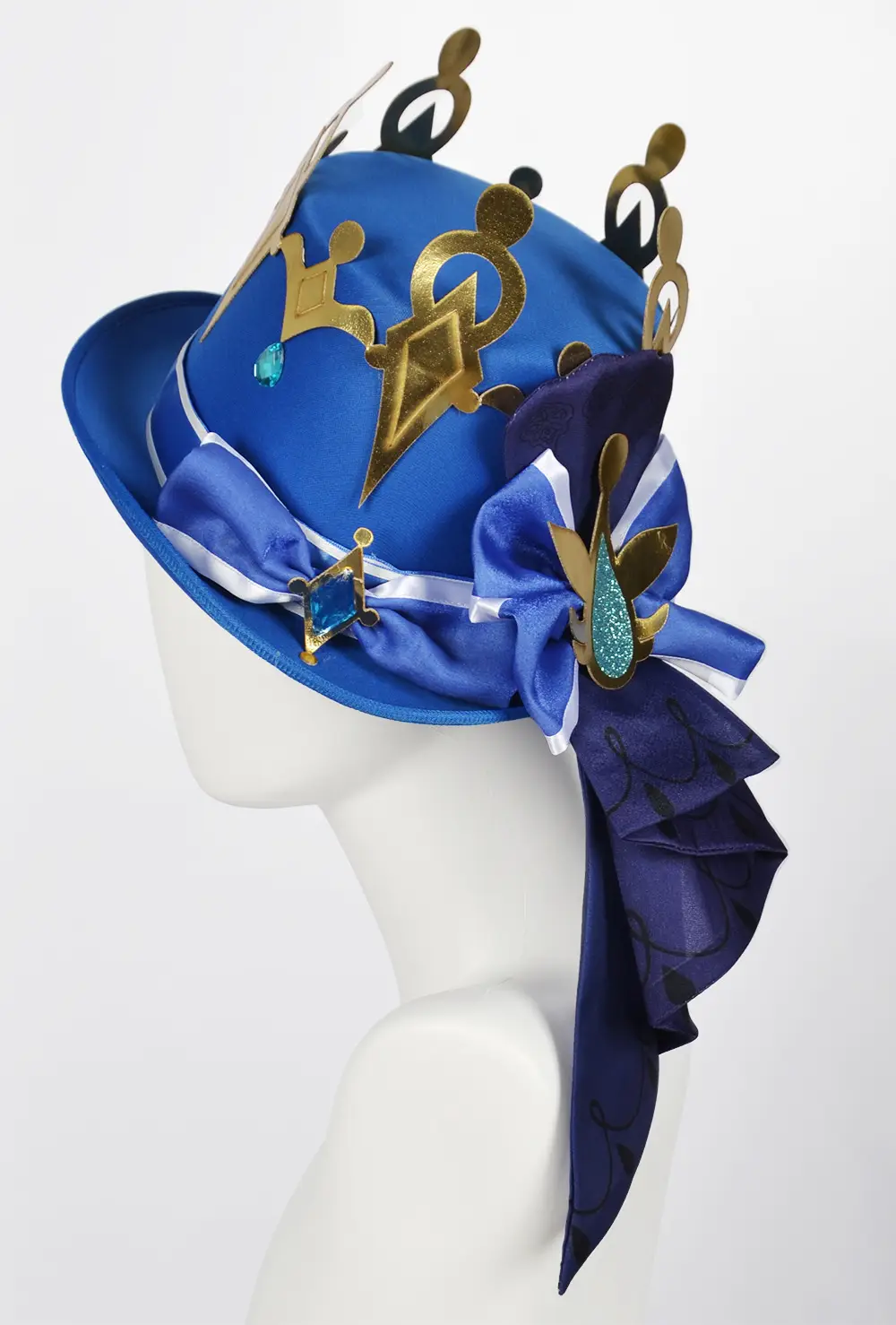 Two-Dimensional Animation Fukalos Cosplay Costume Women Blue Gold — feature 35