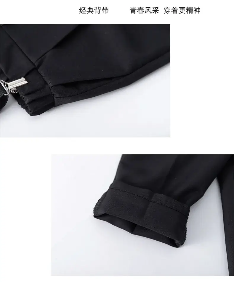 Boys Bib Shorts Suit Black White Bow Tie Summer — feature 17