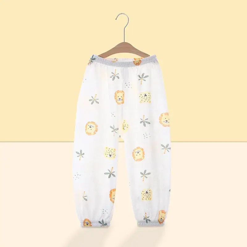 Korean Style Baby Mosquito Proof Cotton Pants for Boys Girls - Image 6