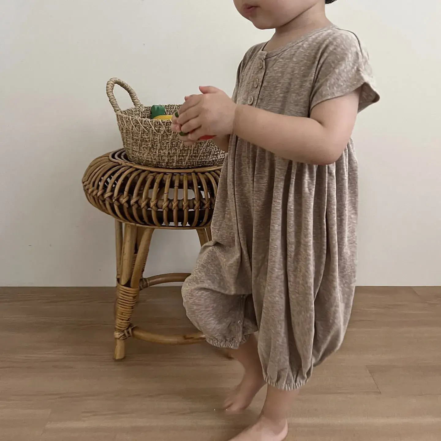Baby's Summer Shorts Set Hemp Cotton Short Sleeve - Image 5