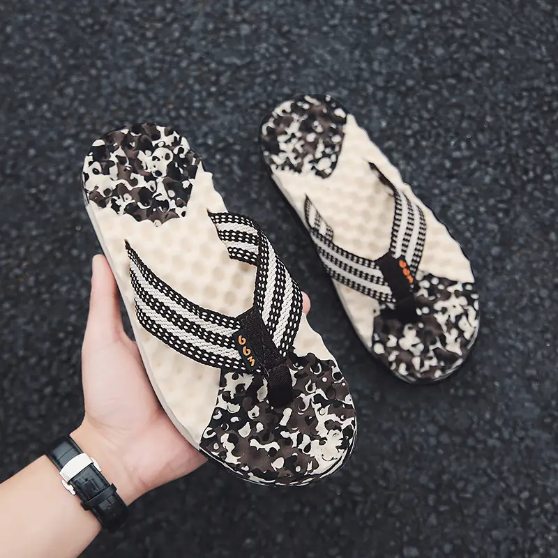 Men's 2023 Cross-Border Floral Flip Flops