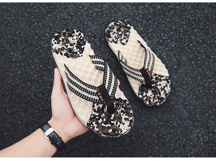 Men's 2023 Cross-Border Floral Flip Flops — feature 11
