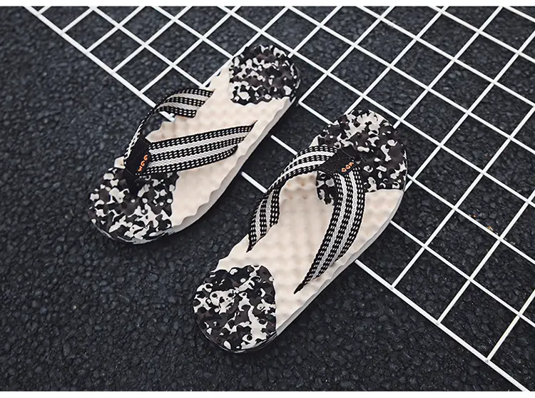 Men's 2023 Cross-Border Floral Flip Flops — feature 12