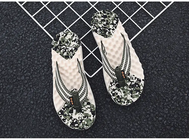 Men's 2023 Cross-Border Floral Flip Flops — feature 13