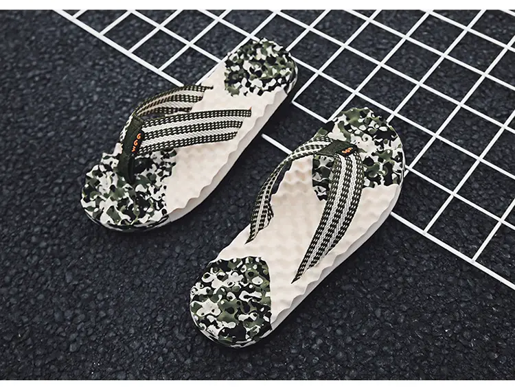 Men's 2023 Cross-Border Floral Flip Flops — feature 14