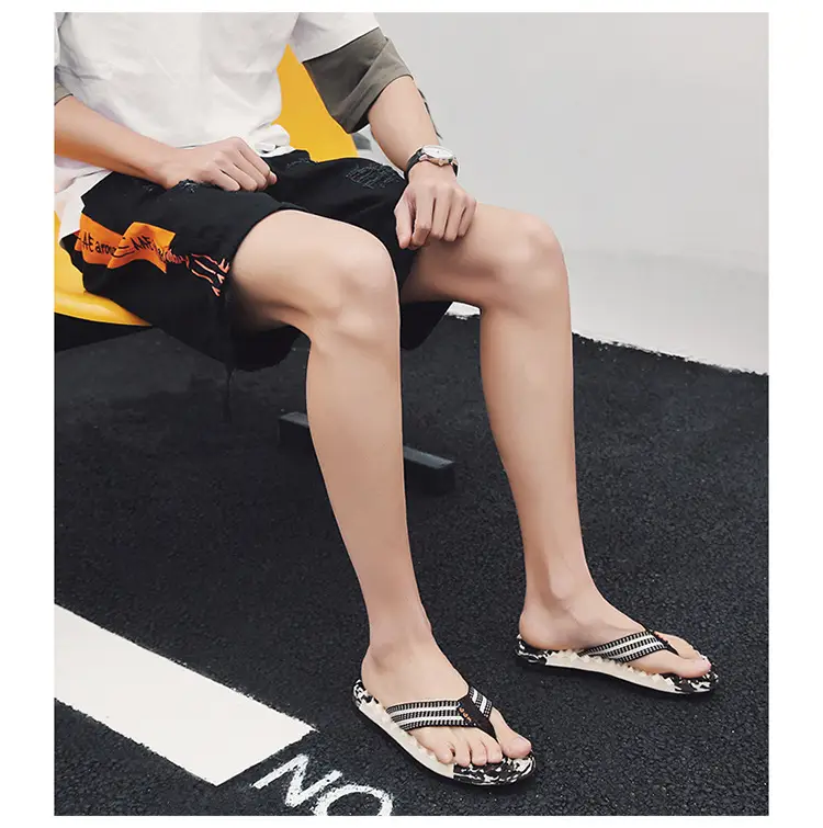 Men's 2023 Cross-Border Floral Flip Flops — feature 18
