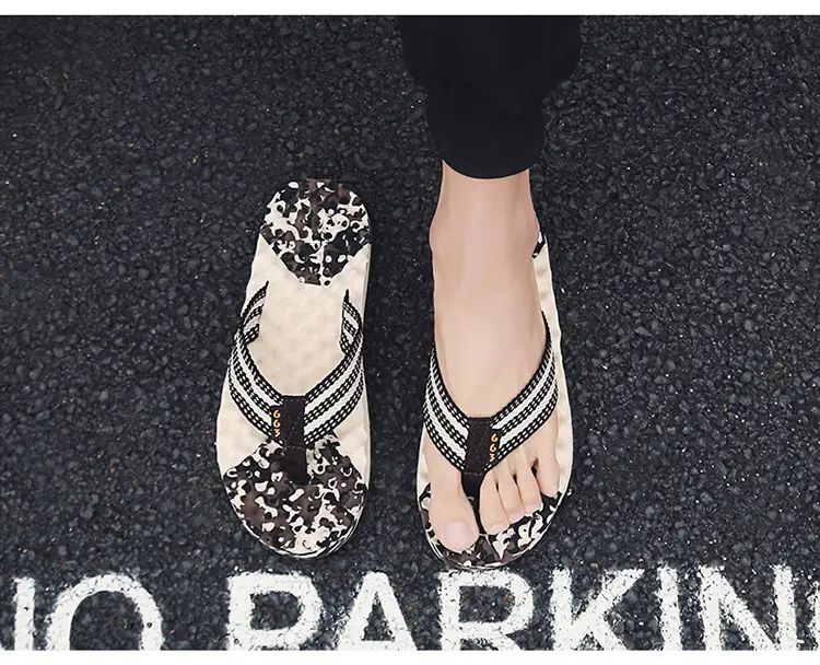Men's 2023 Cross-Border Floral Flip Flops — feature 19