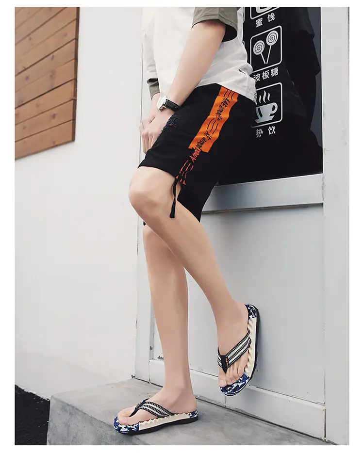 Men's 2023 Cross-Border Floral Flip Flops — feature 20
