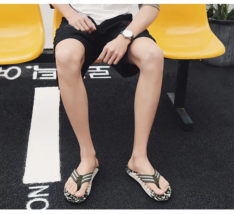 Men's 2023 Cross-Border Floral Flip Flops — feature 21