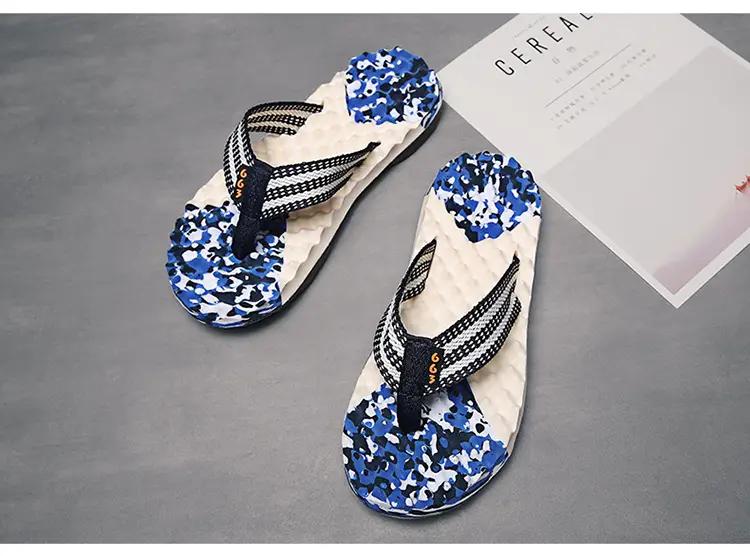 Men's 2023 Cross-Border Floral Flip Flops — feature 27