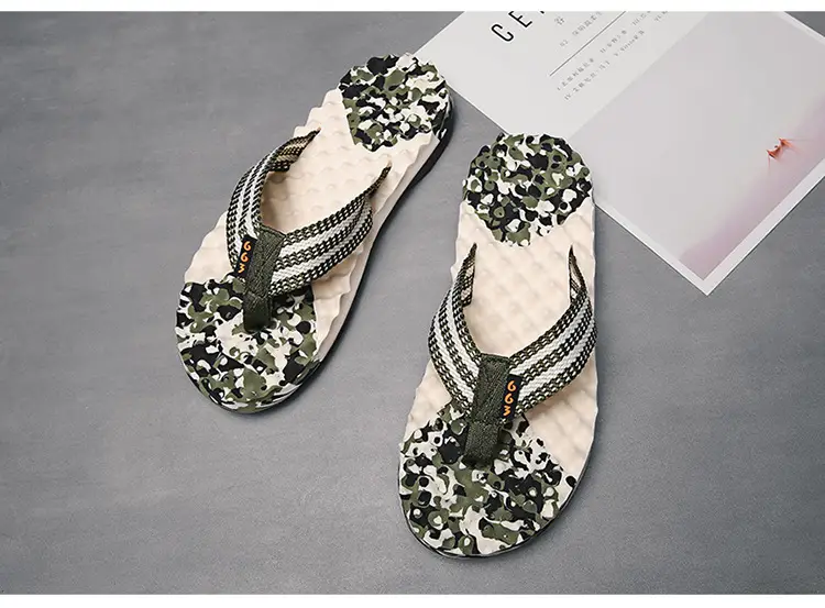 Men's 2023 Cross-Border Floral Flip Flops — feature 29