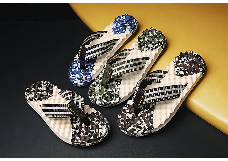 Men's 2023 Cross-Border Floral Flip Flops — feature 30