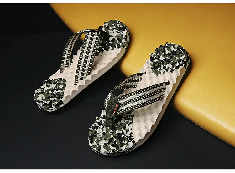 Men's 2023 Cross-Border Floral Flip Flops — feature 35