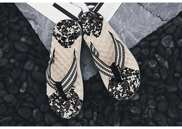 Men's 2023 Cross-Border Floral Flip Flops — feature 39
