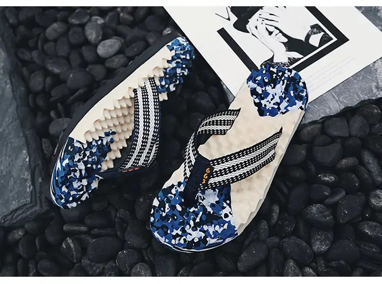 Men's 2023 Cross-Border Floral Flip Flops — feature 40