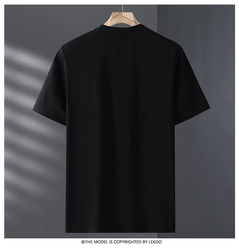 Men Black T-Shirt Hot Drilling Graphic Extra Large — feature 12