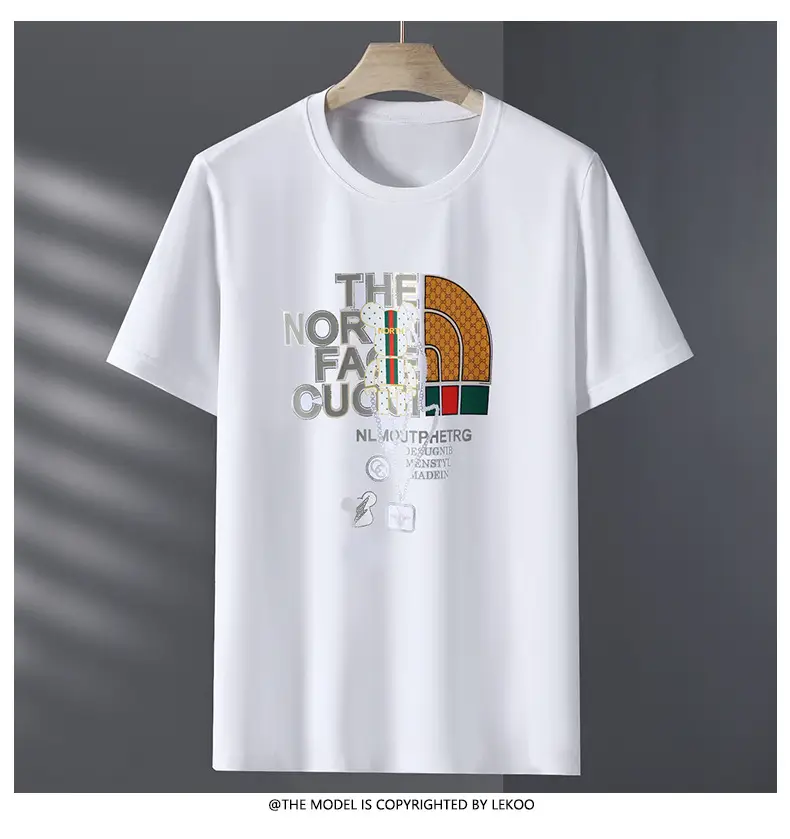 Men Black T-Shirt Hot Drilling Graphic Extra Large — feature 13