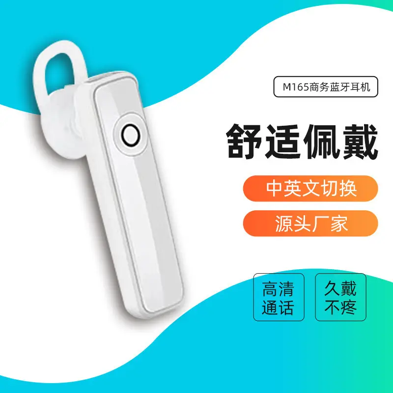 Bluetooth Headset Mini Touch Control Black White - Image 3