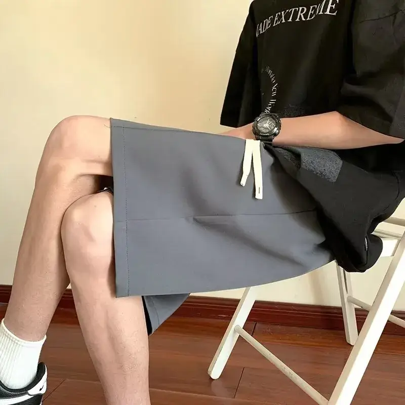 Boys Shorts Set Grey Straight Loose Casual Summer - Image 6